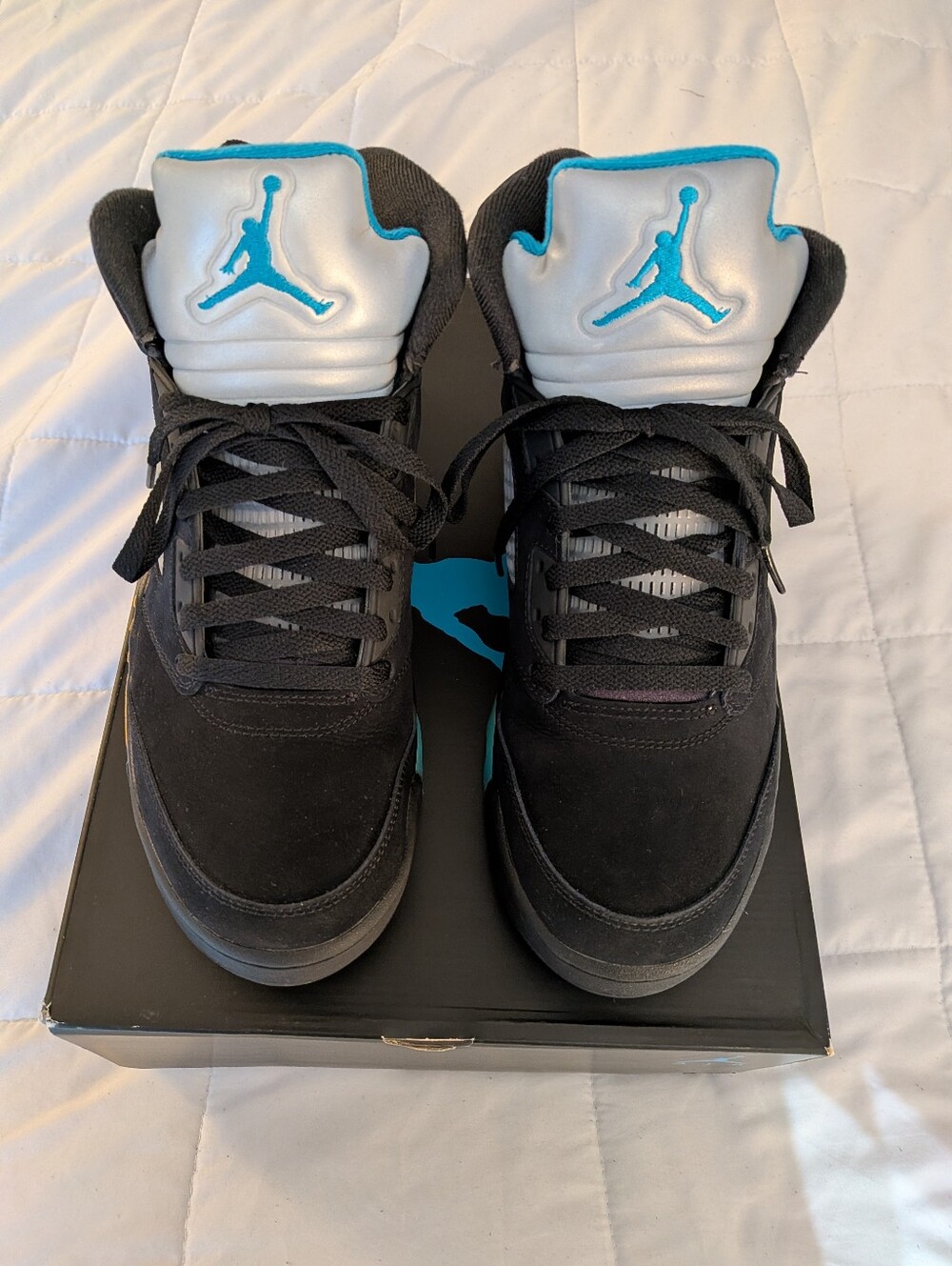 Jordan Retro 5 Men’s Sneakers - Black/Aqua